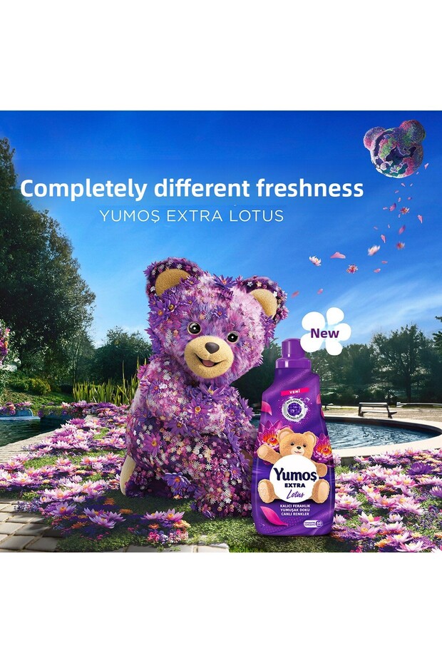 Yumoş Extra Laundry Softener Lotus ml 1440 ml 60 Washes X4 - 3