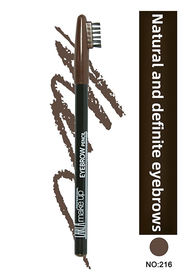 Special Eyebrow Pencil with Brush Cap (Light Brown) - Eyebrow Pencil No: 216