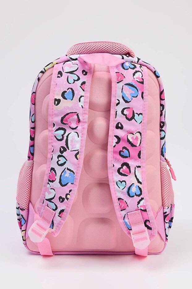 Pembe 3'lü Kız Çocuk Kids Yalıtımlı Beslenme Çantası Kalemlik Okul Sırt Çantası TAKAW26OI00003 - 8