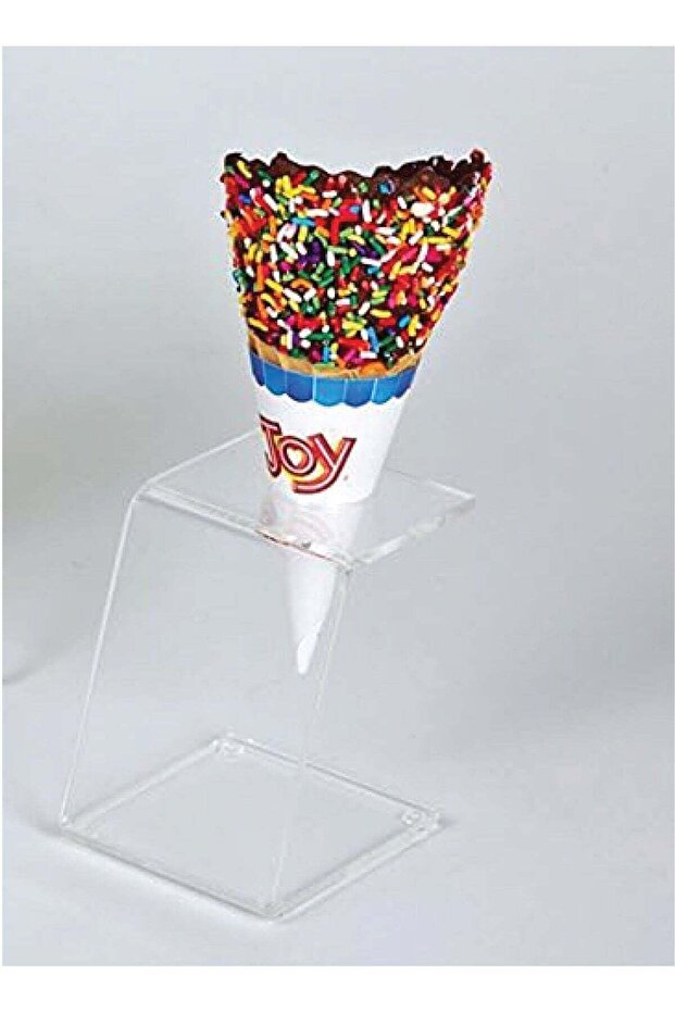 Clear Acrylic Single Cone Holder - 4