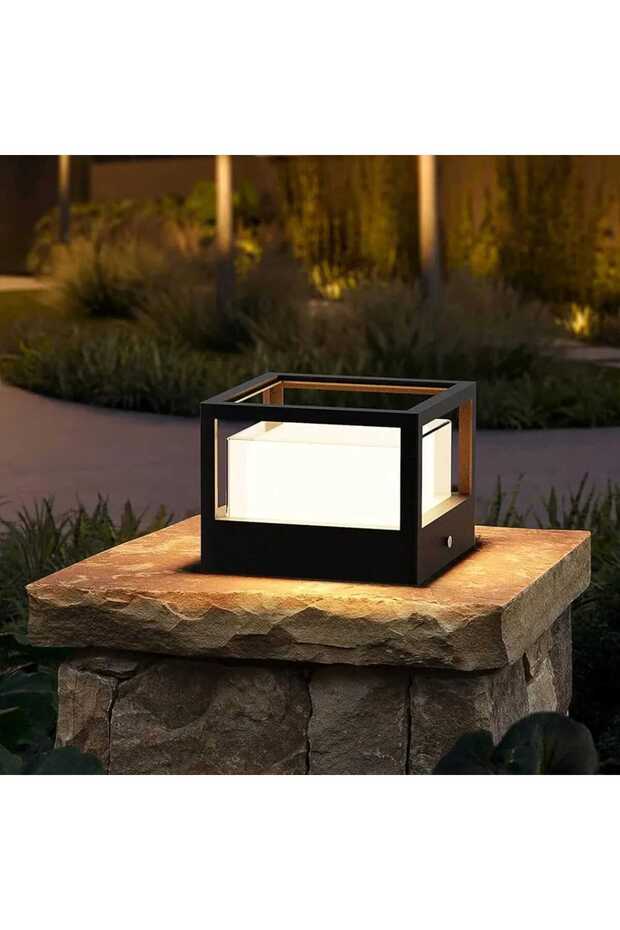 Led Base Light Outdoor Path Lights,ip65 Bollard Outdoor Garden Light , 20 W 3000k Warm White Square