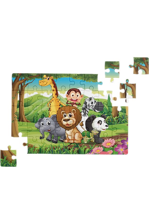 Hayvanlar Partisi Mini Puzzle 40 Parça 3-7 Yaş Çocuk Puzzle Yapboz - 8