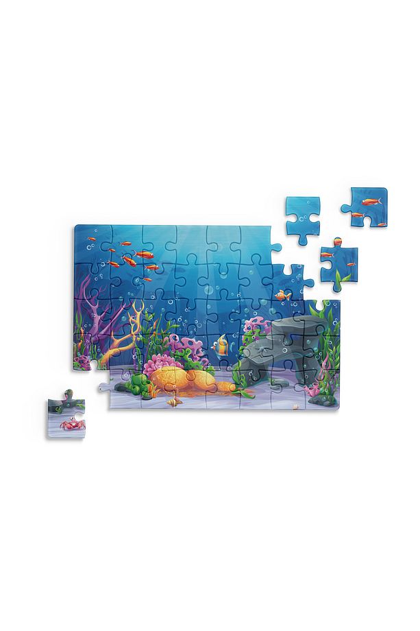Okyanus Mini Puzzle 40 Parça 3-7 Yaş Çocuk Puzzle Yapboz - 8