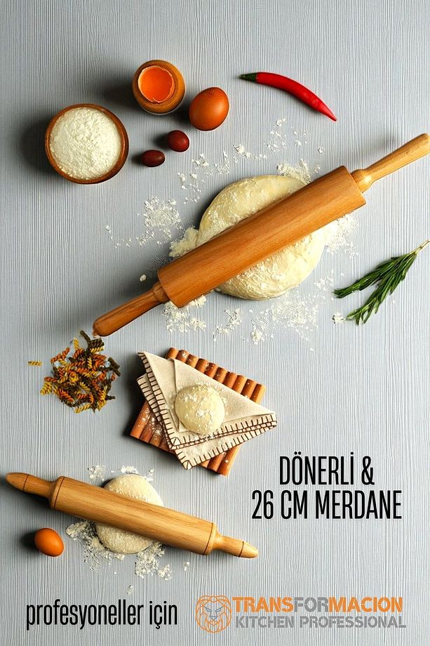 Kendinden Dönerli Merdane 2 li SET Fabelle Design - 1