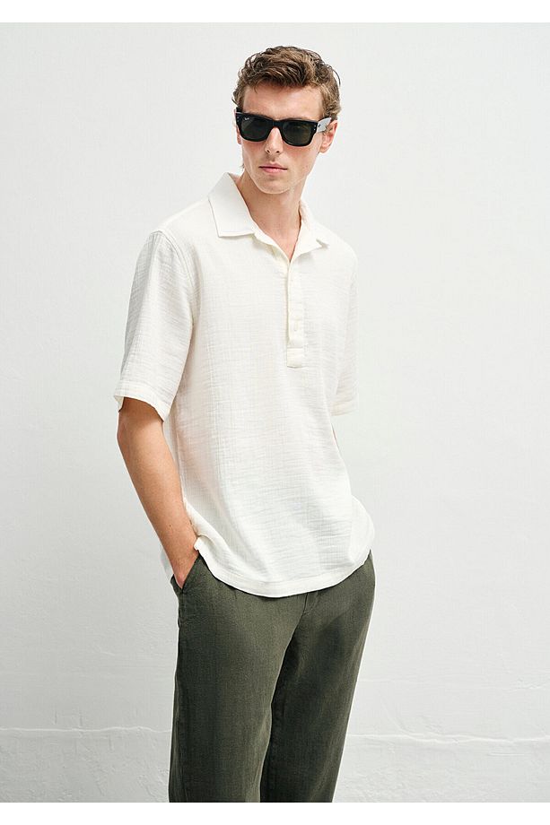 Ekru Gömlek Regular Fit / Normal Kesim 0211619-70057 - 2