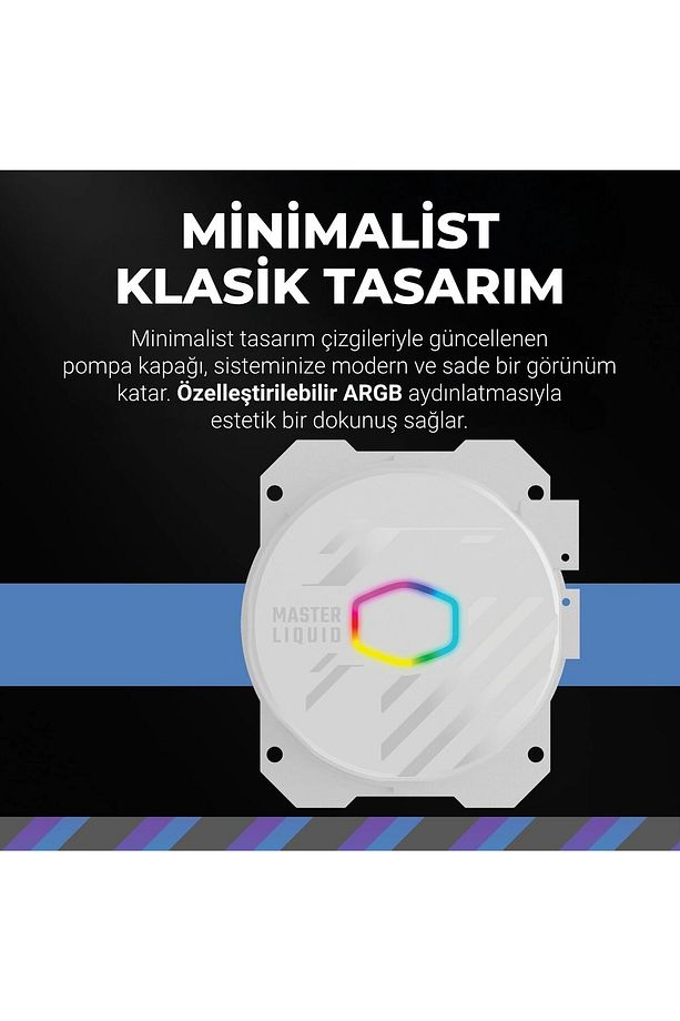 Masterlıquıd 360L Core Argb Beyaz Argb 360MM Işlemci Sıvı Soğutucu - 7