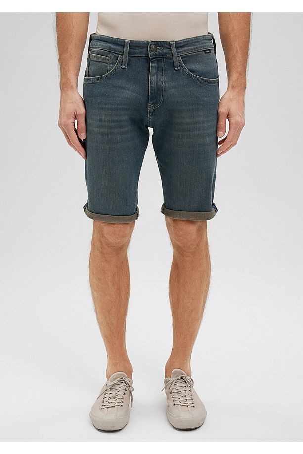 Tim Mavi Black Puslu Mavi Jean Şort 0428487151 - 4