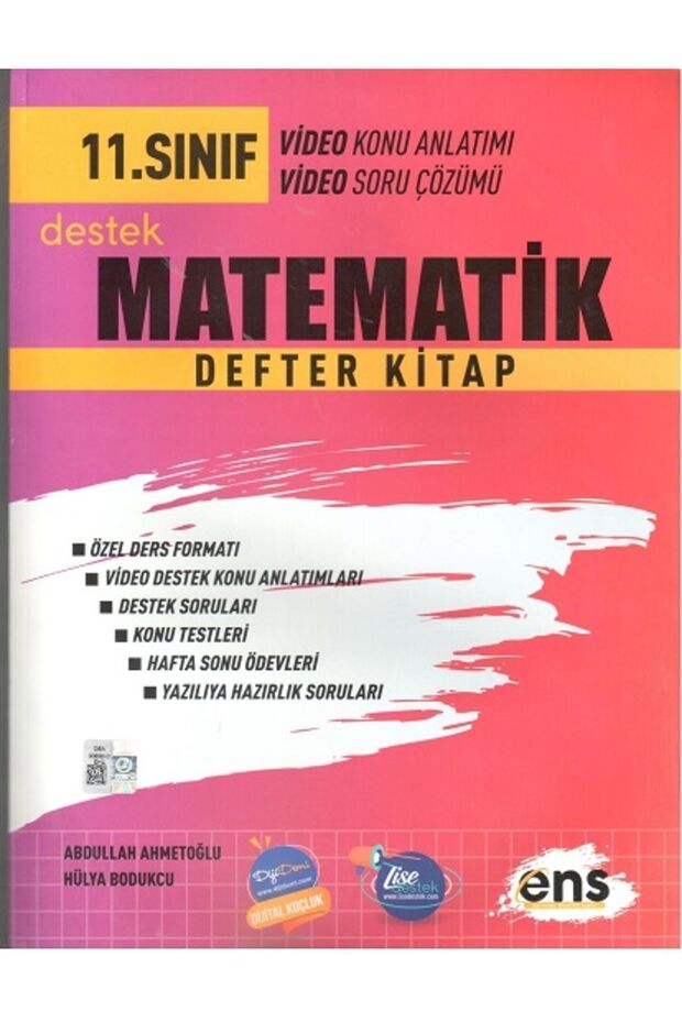 11. Sınıf Matematik Defter Kitap Konu Testleri Destek Soruları 2024 - 1