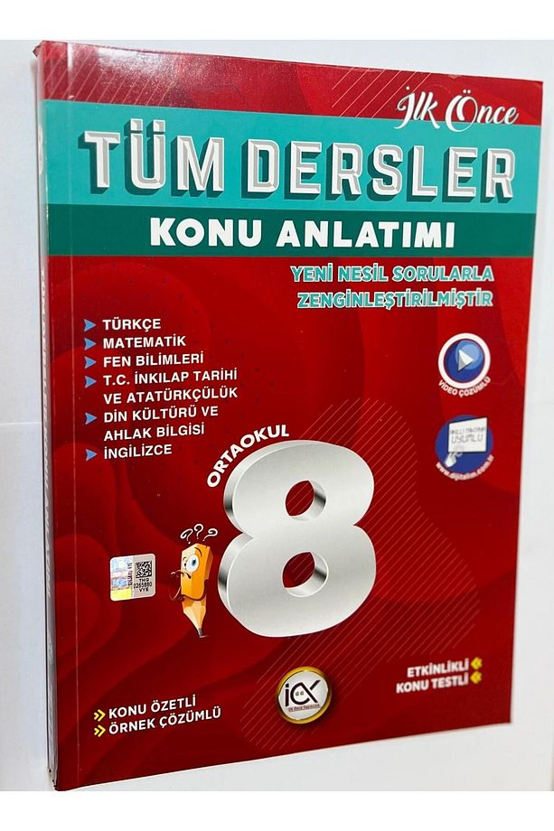 İlk Önce 8. Sınıf Tüm Dersler Konu Anlatımı  Yeni  Nesil  Sorularla  Zenginleştirilmiştir - 1