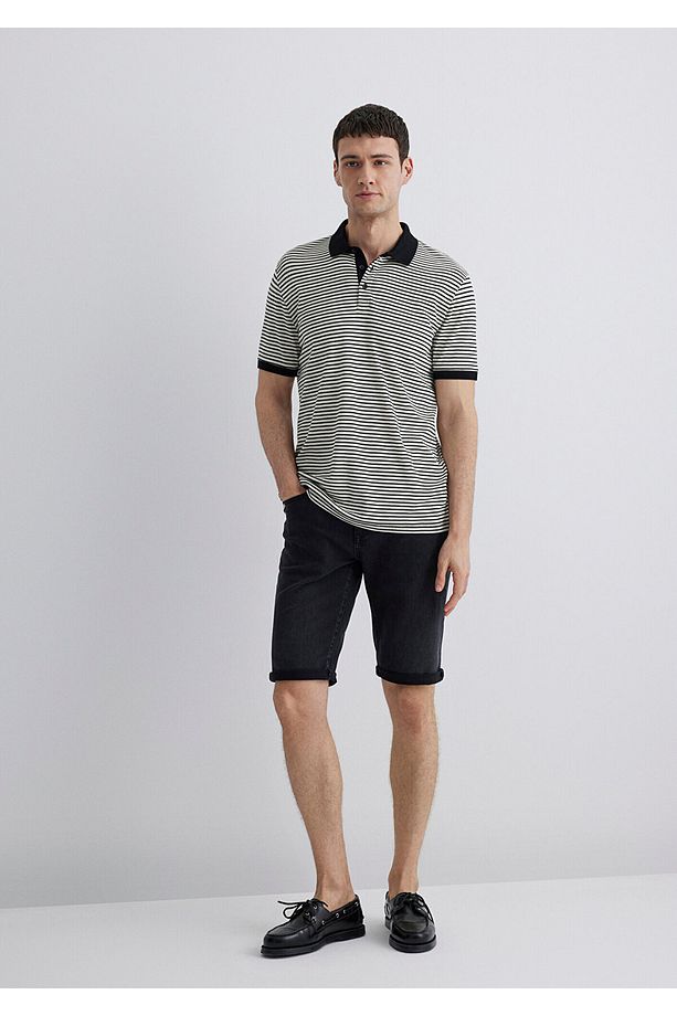 Nicholas Black Antrasit Jean Şort 0416081307 - 2