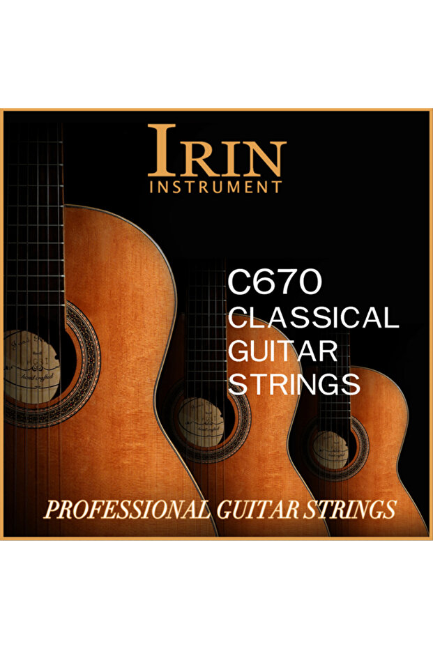 مجموعة واحدة من أوتار الجيتار الكلاسيكي C670 IRIN C660/C670، قطع غيار أوتار الجيتار الكلاسيكي، وتر نايلون شفاف