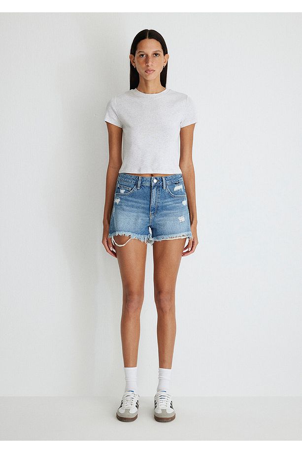 Rosie 90lar Koyu Jean Şort 1447433874 - 4
