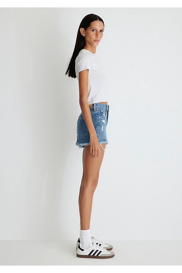 Rosie 90lar Koyu Jean Şort 1447433874 - 7
