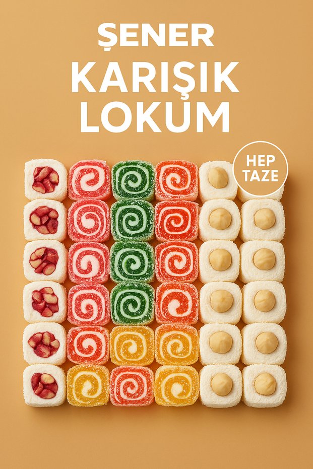 Glucose-Free Turkish Delight Mixed Turkish Delight 900 Gr Gift Turkish Delight