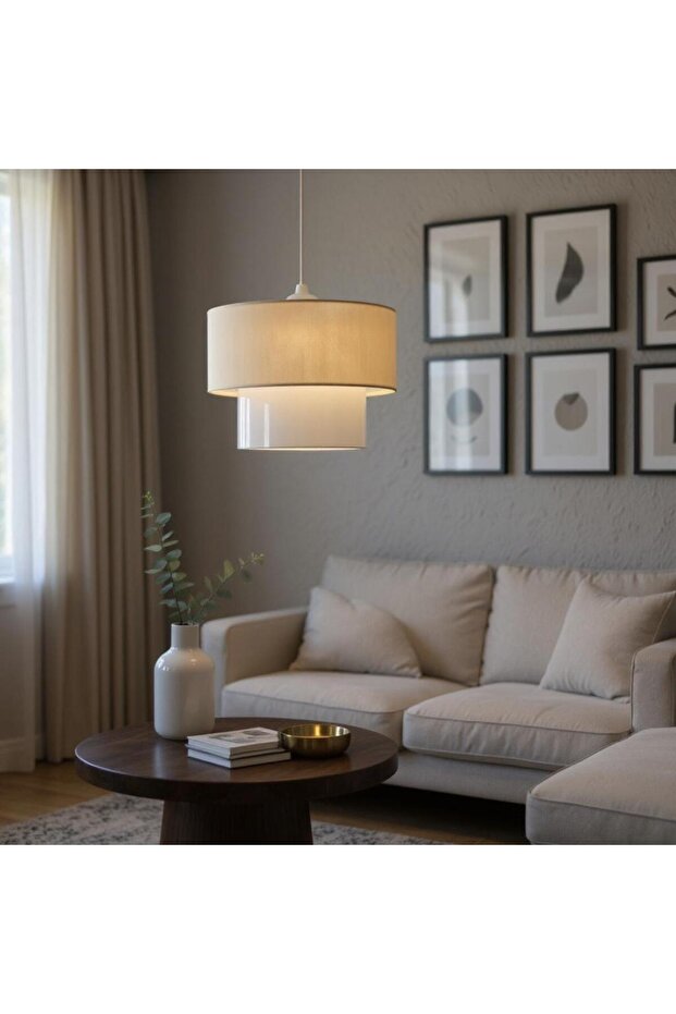 pasta kumaşlı avize - 3