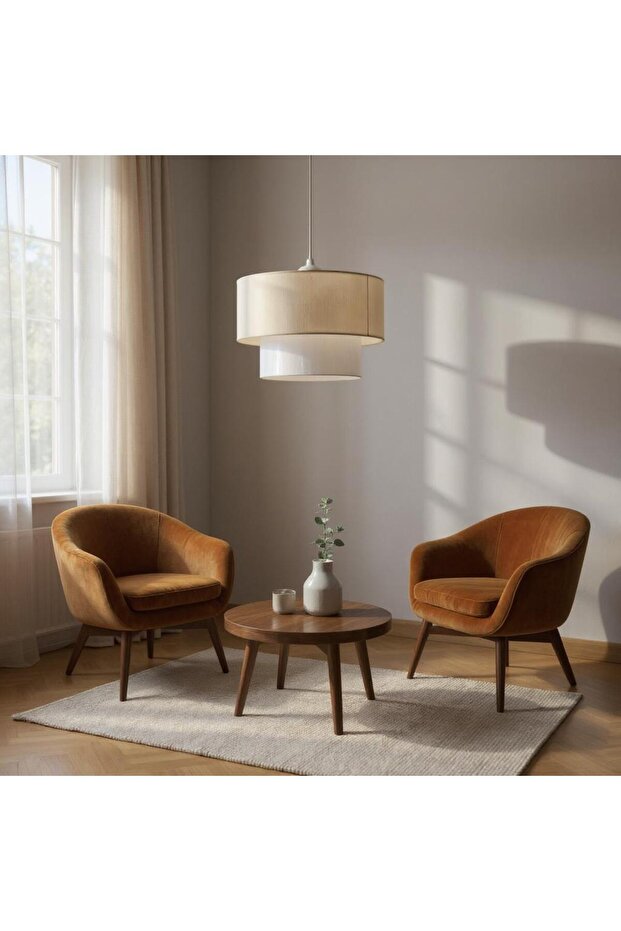 pasta kumaşlı avize - 2