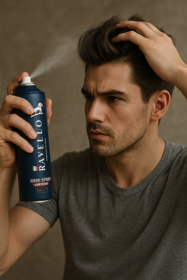 Profesyonel Erkek Saç Spreyi 500ml - Parfümlü Saç Spreyi Ultra Strong Sert Saç Spreyi - 2