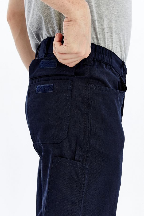 İş Pantolonu Yazlık Basic Model 2 Lacivert 5 Cepli - 9