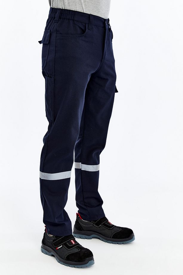 İş Pantolonu Yazlık Basic Model 2 Lacivert 5 Cepli - 5