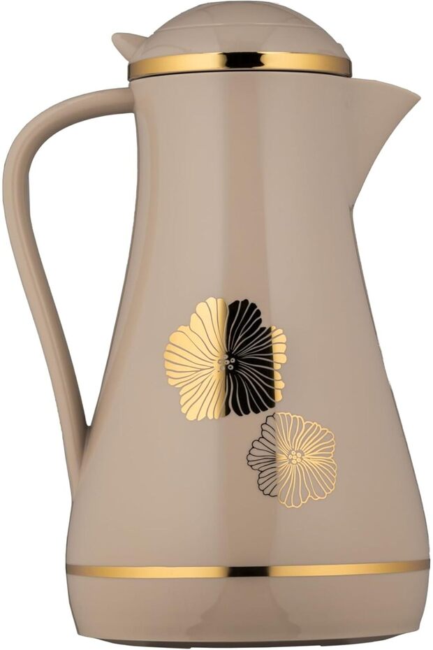 ترمس ديفا للقهوة والشاي، بني، سعة 1 لتر - 1