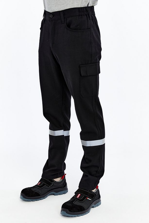 İş Pantolonu Yazlık Basic Model 2 Siyah 5 Cepli - 5