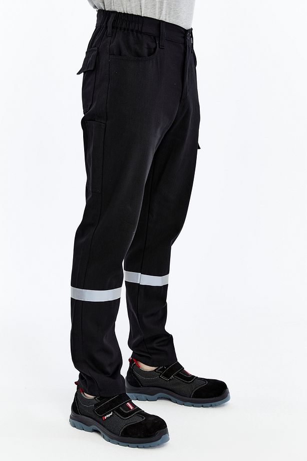 İş Pantolonu Yazlık Basic Model 2 Siyah 5 Cepli - 6