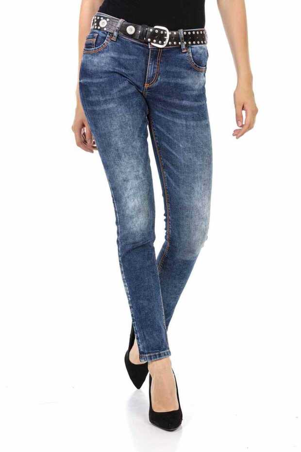 Wd441 Basic Blue Women's Jeans