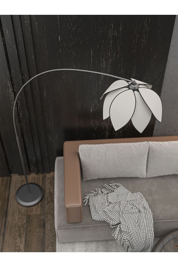 Lotus Çiçeği Tasarımlı Modern Lambader - E27 Duy Uyumlu - 3