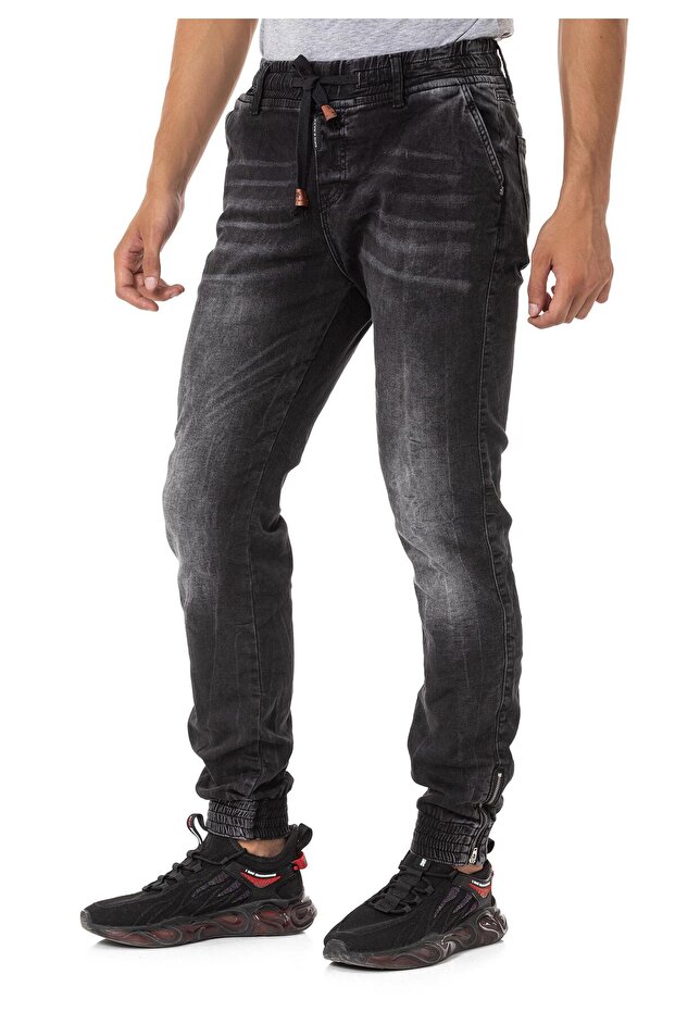 Cd807 Paça Lastikli Basic Erkek Jean Pantolon - 3