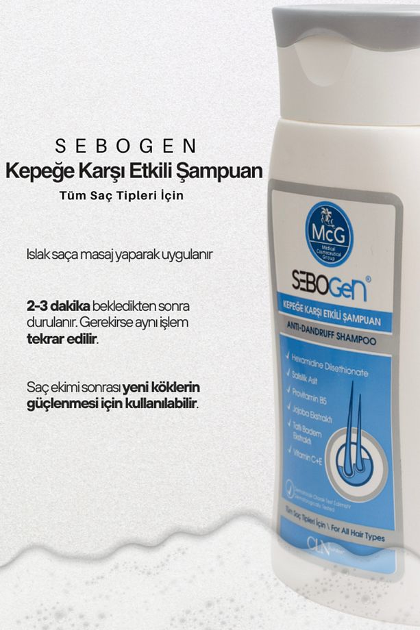 Sebogen Kepeğe Karşı Etkili Zengin Içerikli Şampuan 200 ml - 5