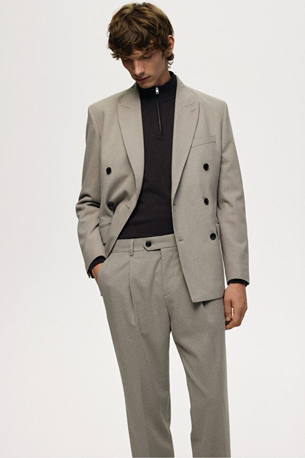 Daralan Paçalı Pantolon Regular Fit - 2