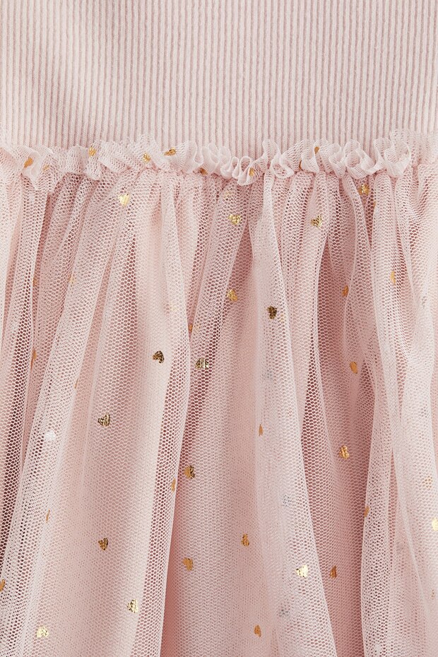 Tül Etekli Elbise - 4