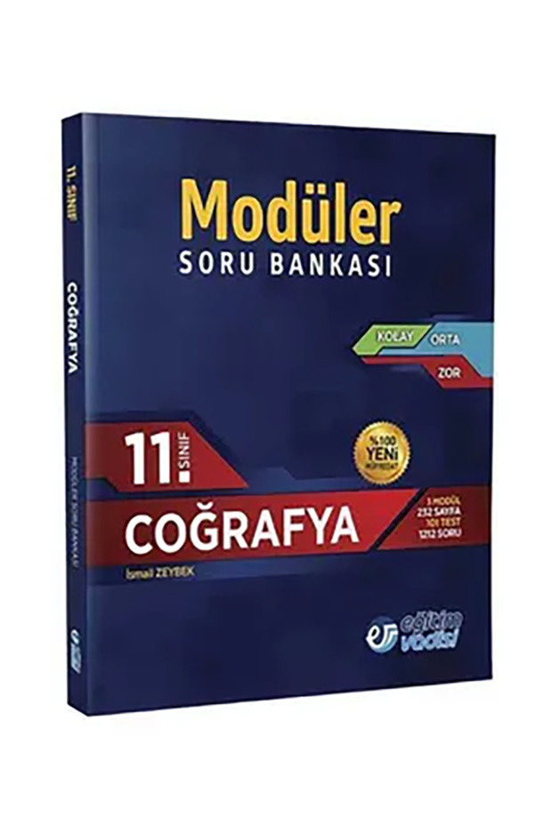 Eğitim Vadisi 11.Sınıf Coğrafya Modüler Soru Bankası 3 Modül 101 Test 1212 Soru - 1
