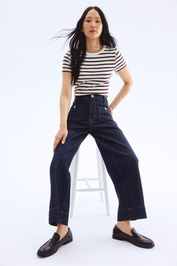 Wide High Ankle Jeans - 3