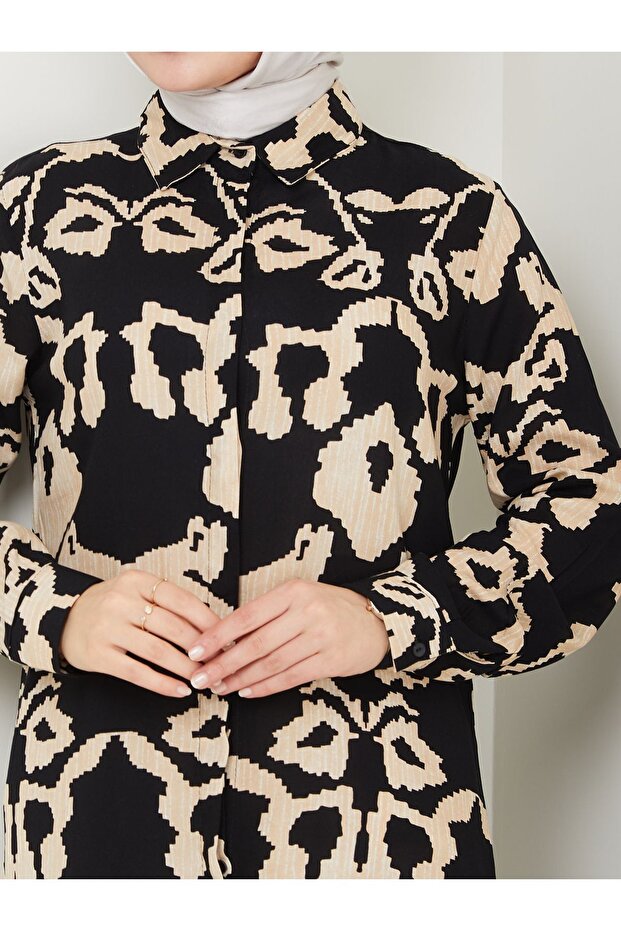 Viscose Patterned Tunic - Eye Patterned - 1