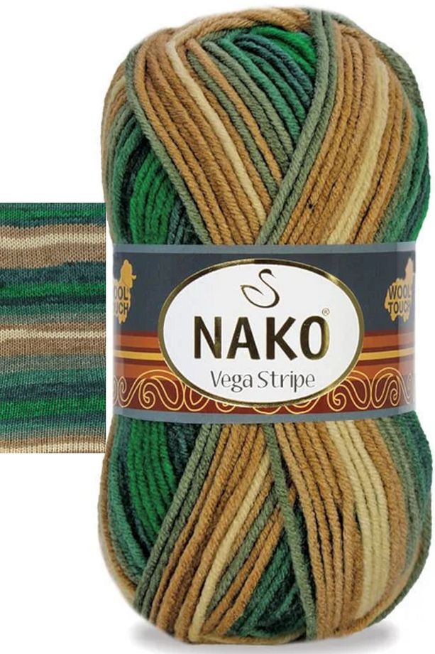 Vega Stripe Ebruli Örgü İpi 83605 - 1