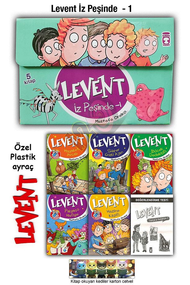 Levent İz Peşinde Hikaye Seti 1 (5 Kitap) (9 yaş ve üzeri) - 1