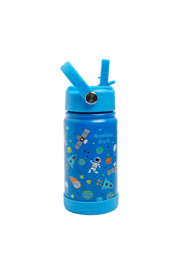 Astro-Space Insulated Water Bottle with Straw & Handle – Stainless Steel Double Wall Thermos Flask