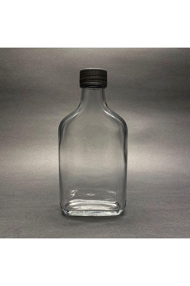 4 Adet Şeffaf Cold Brew Siyah Kapaklı Soğuk Kahve Yassı Cam Şişe 200 ml ve Çubuk Buz Kalıbı - 7