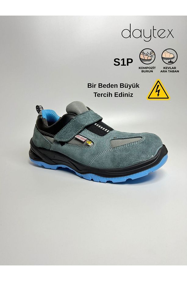 overguard S1P kompozit burun kevlar ara taban yalıtkan elektrikçi iş ayakkabısı rahat hafif - 1