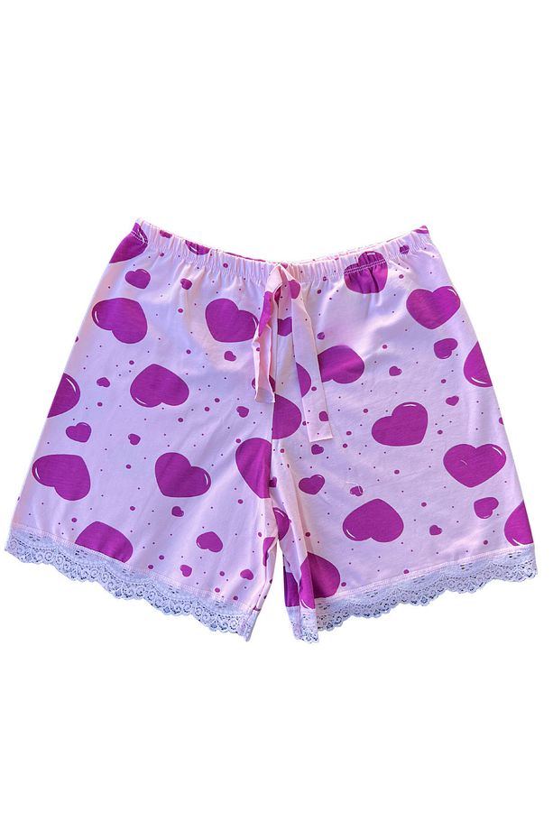 Kadın Pijama Altı Şort Boxer Pamuklu Ultra Esnek Rahat Kumaş - 1