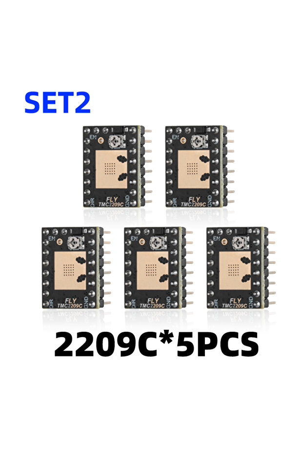 5 قطع TMC2209c Mellow Klipper/Marlin Firmware DIY 5 Axis FLY D5 Board UART TMC2209 Motor Driver 3D Pr