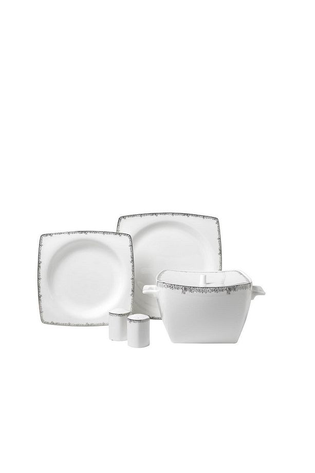 Bone Selection 60 Parça Kare Yemek Takımı A8424 - 1