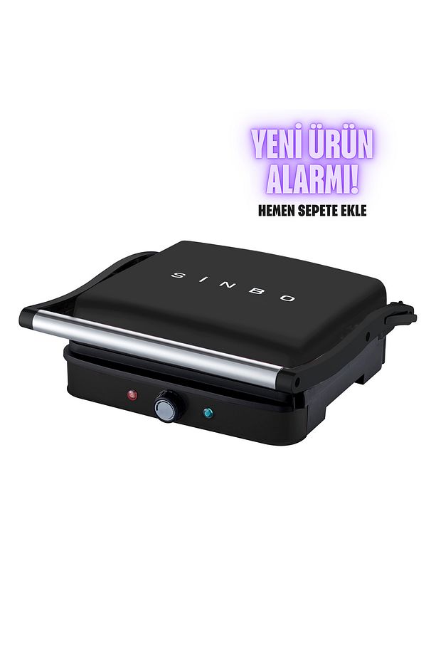 Sinbo Ssm-2571 Tost Makinesi 2000 W -mat Siyah - 1