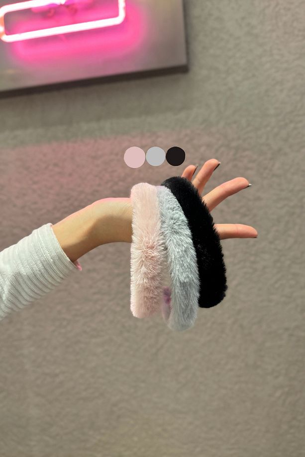3 Adet Peluş Yumuşak Kumaşlı Taç - 3