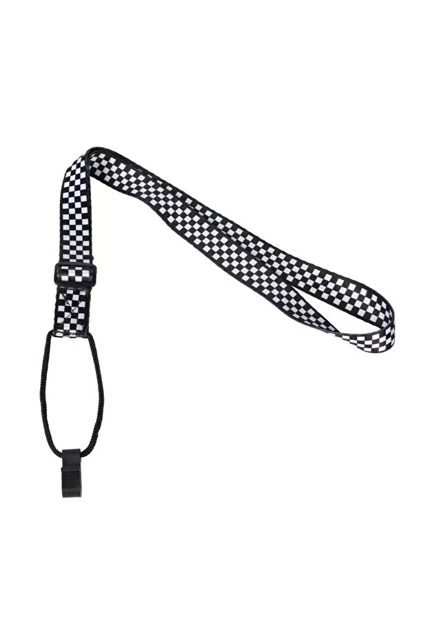 black white Miwayer Ethnic Style Ukulele Strap Durable Adjustable Clip-on Hawaii Guitar Belt Sling I