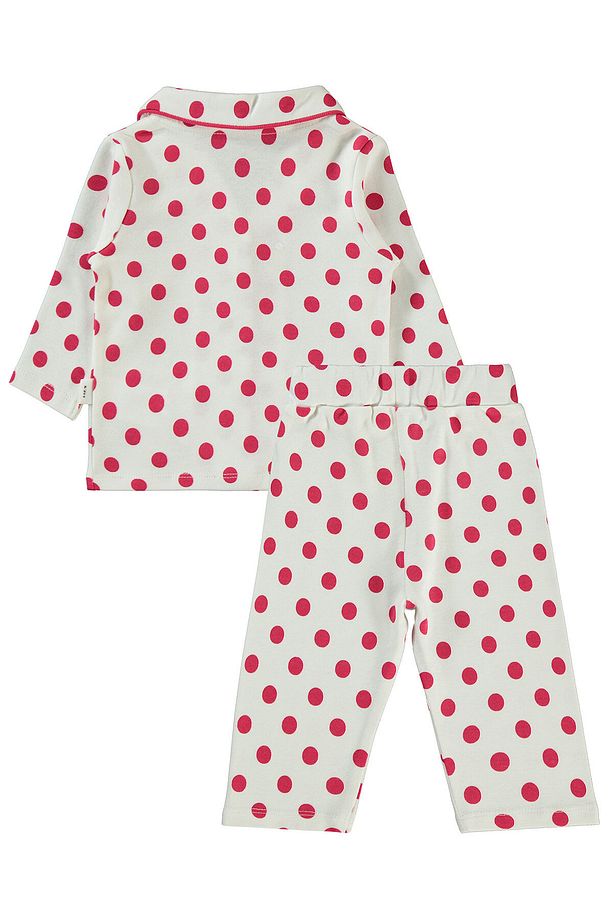 Kız Bebek Pijama Takımı 6-18 Ay Ekru - 3