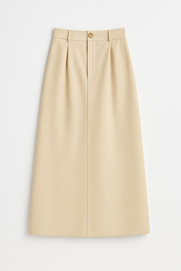 Pleated A-Line Skirt