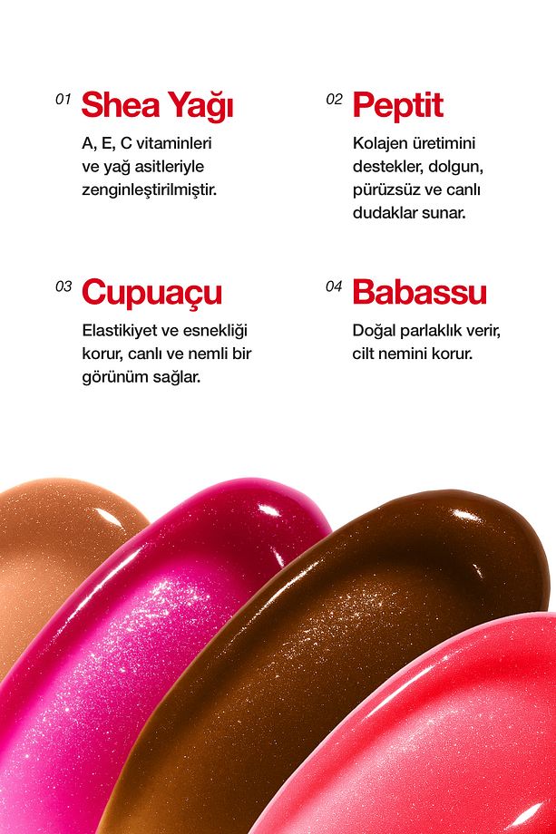 Lip Balm Set PR Kutu Hediyeli I Vanilla I Çilek I Kiraz I Espresso I Nemlendirici I Dudak Parlatıcı - 5