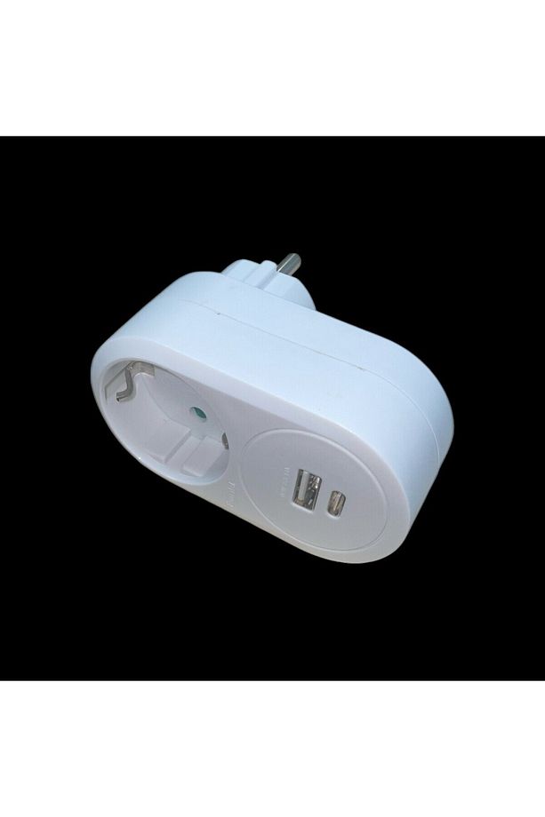 Tek-iş Duvar Tipi Priz Adaptörü | Usb Type-c Çıkışlı, 3.4a Hızlı Akıllı Şarj Özellikli - 5